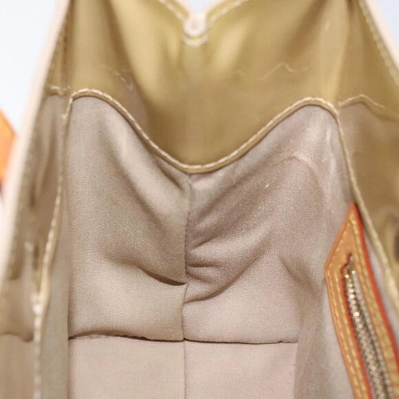 LOUIS VUITTON Monogram Vernis Reade PM Hand Bag Beige M91334 LV Auth 120540 - Picture 10 of 16